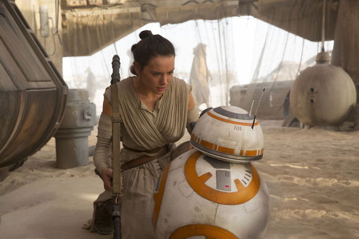 Daisy Ridley in The Force Awakens