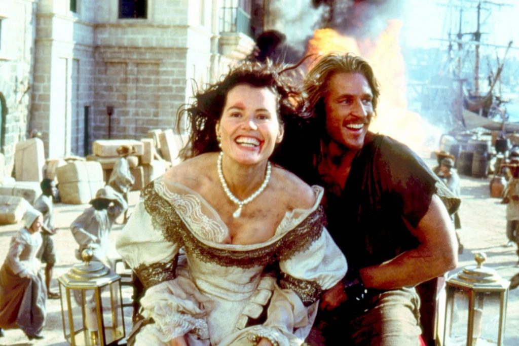 Geena Davis and Matthew Modine in Cutthroat Island