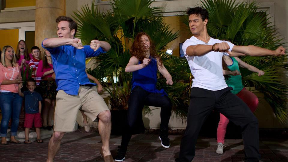 Dancers dancing in Dancin': It's On!