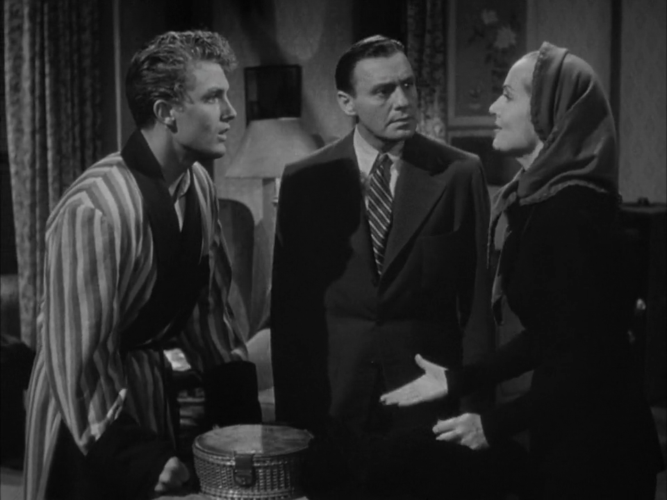Robert Stack, Jack Benny and Carole Lombard in To Be or Not to Be (1942).
